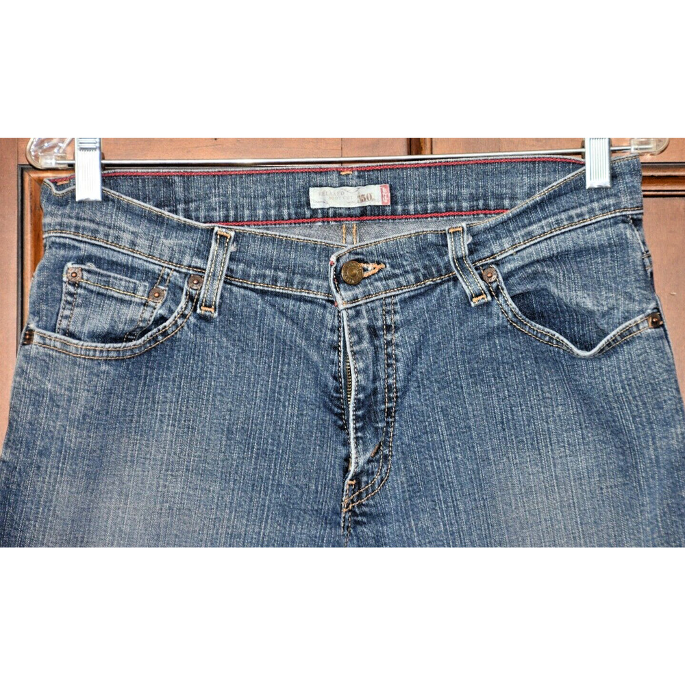 Levi's Women's Classic Bootcut 550 Flared Denim pants Size 10 - Picture 3 of 5
